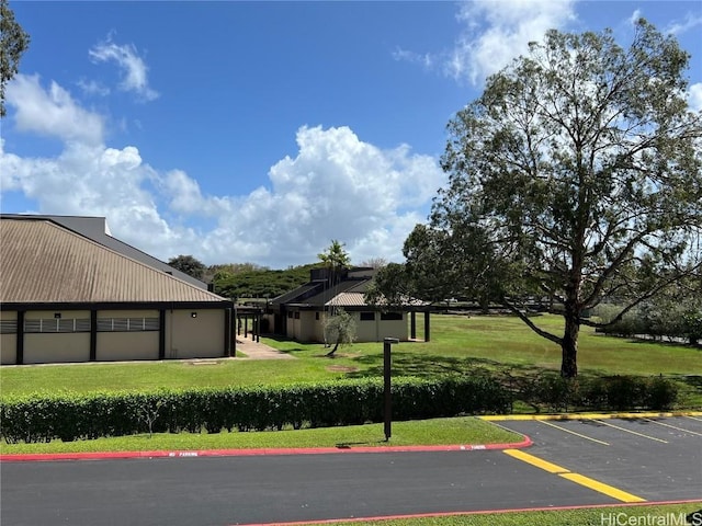 view of uncovered parking lot