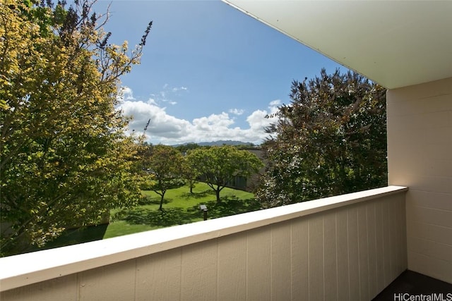 view of balcony