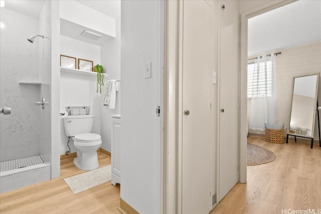 45-342 Lilipuna Rd Unit 307, Kaneohe, HI 96744 - bathroom with a shower stall and wood finished floors