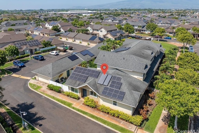 drone / aerial view featuring a residential view