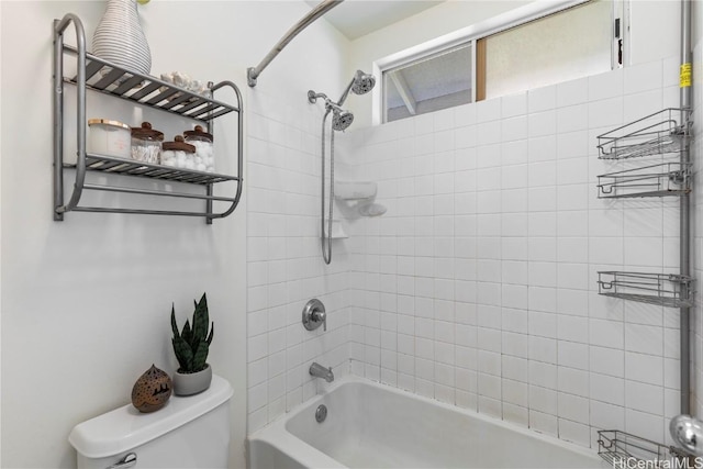 full bath with shower / bathtub combination and toilet