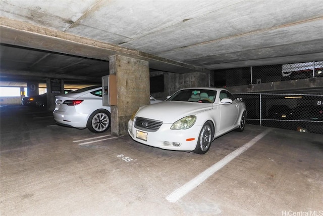 view of parking deck