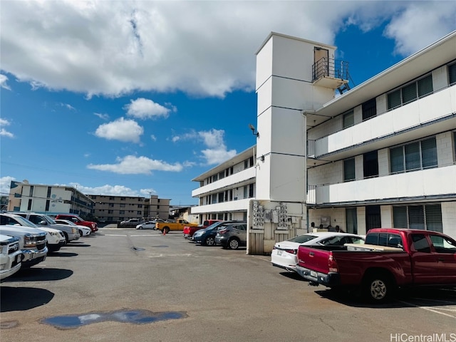 view of uncovered parking lot