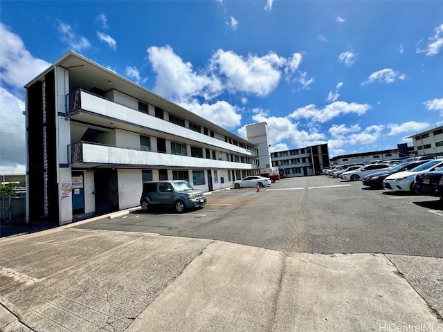 view of uncovered parking lot