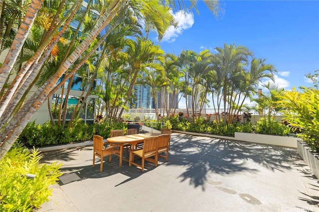 view of patio / terrace featuring outdoor dining area