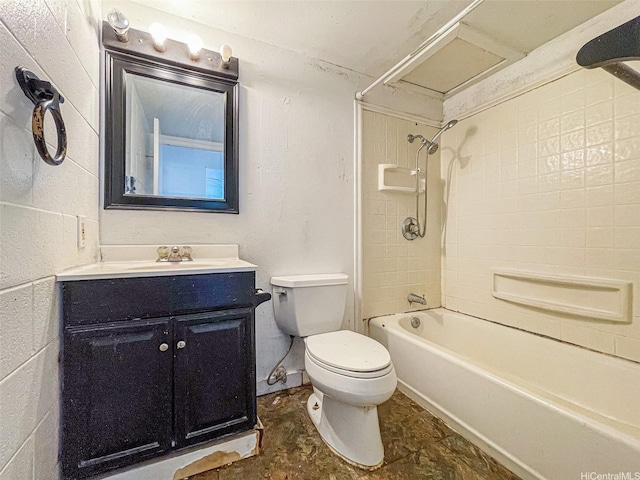 1016 Ehoeho Ave Unit 208, Wahiawa, HI 96786 - bathroom with toilet, vanity, and shower / tub combination