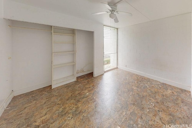 1016 Ehoeho Ave Unit 208, Wahiawa, HI 96786 - unfurnished bedroom featuring ceiling fan and baseboards