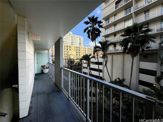 view of balcony