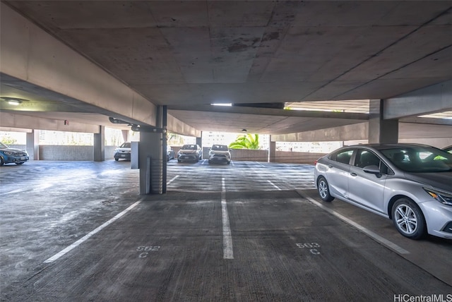 view of parking deck