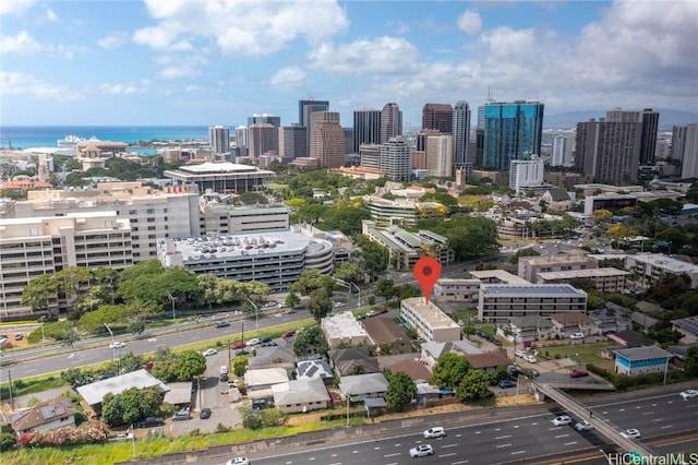 view of city featuring a water view