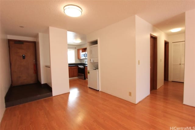 empty room with light wood-style floors