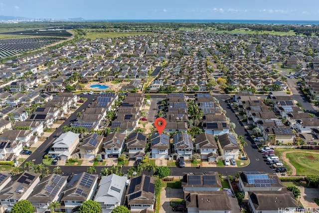 bird's eye view featuring a residential view