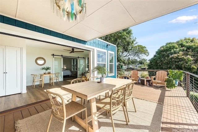 exterior space featuring outdoor dining space