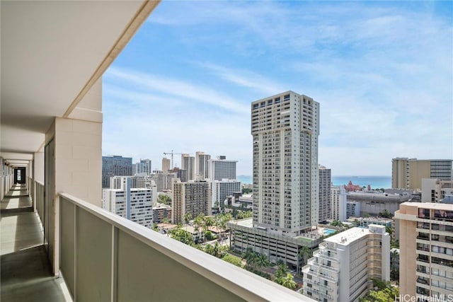 2211 Ala Wai Blvd Unit 2414, Honolulu, HI 96815 - balcony featuring a view of city and a water view