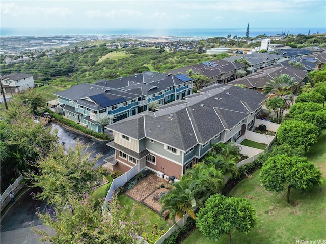 drone / aerial view with a residential view