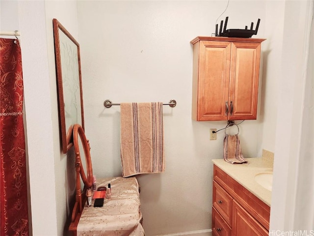 bathroom featuring vanity