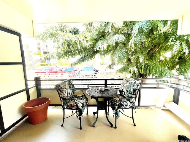 view of balcony