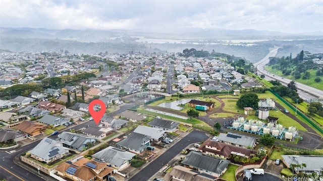 drone / aerial view featuring a residential view