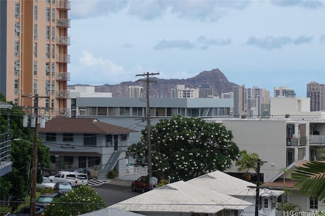 view of city with a mountain view