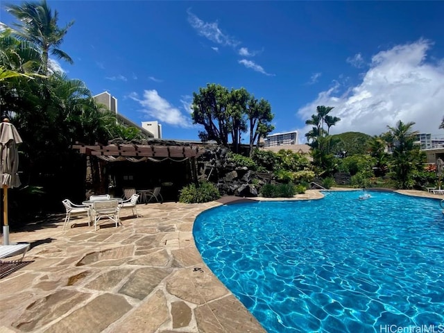 community pool featuring a patio