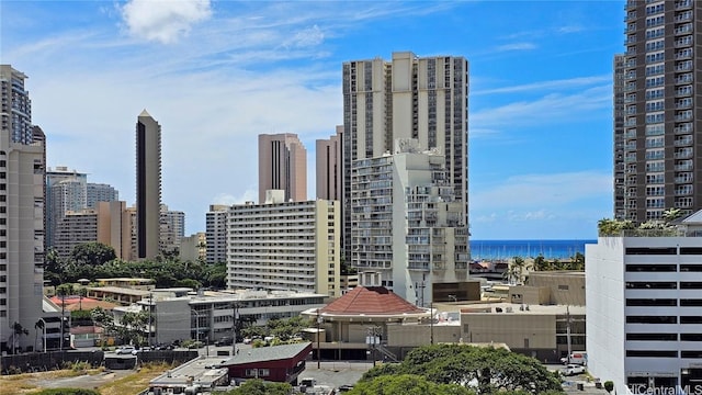 city view with a water view