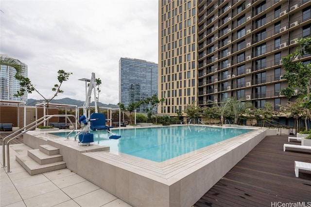 pool featuring a patio