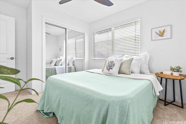 91-6221 Kapolei Pkwy Unit 201, Ewa Beach, HI 96706 - bedroom featuring carpet floors, a closet, and ceiling fan