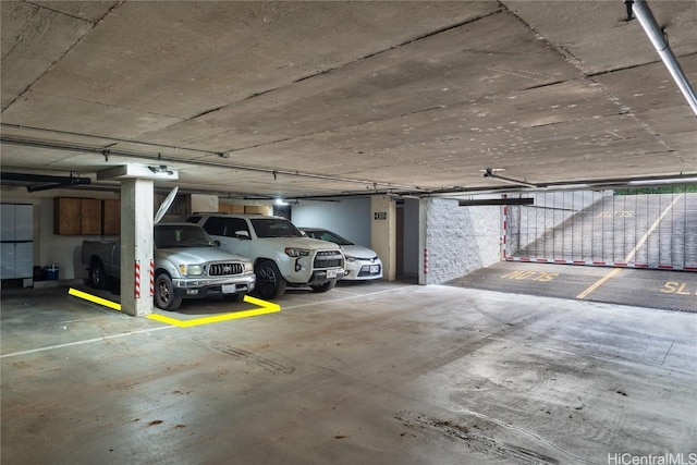 view of parking deck