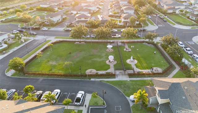 drone / aerial view featuring a residential view