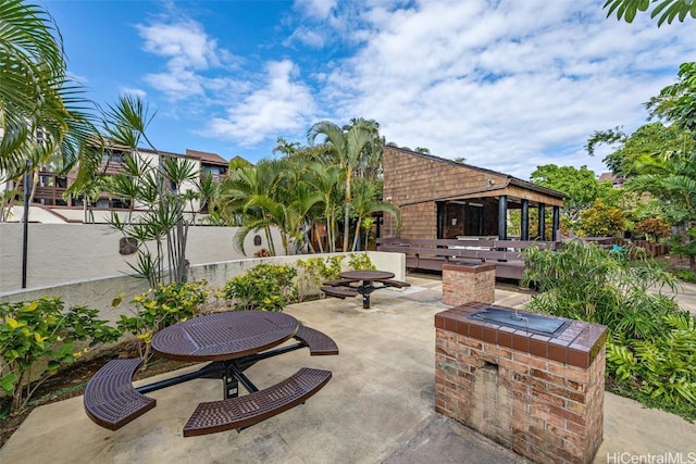 view of patio / terrace featuring a fenced backyard