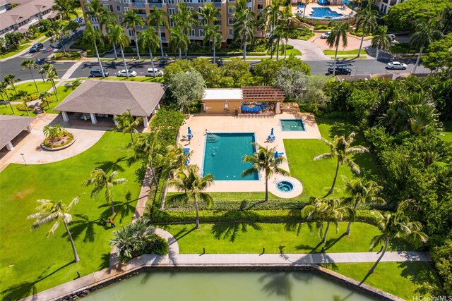 520 Lunalilo Home Rd Unit 8203, Honolulu, HI 96825 - drone / aerial view of a pool area