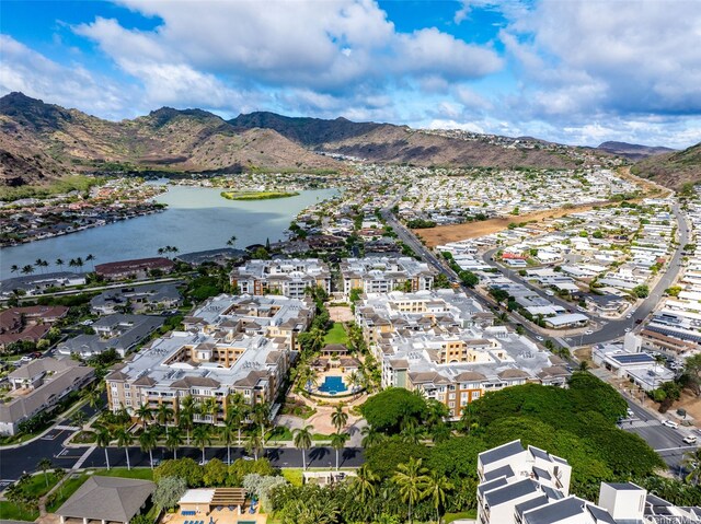 520 Lunalilo Home Rd Unit 8203, Honolulu, HI 96825 - aerial view of property's location featuring a water and mountain view and nearby suburban area