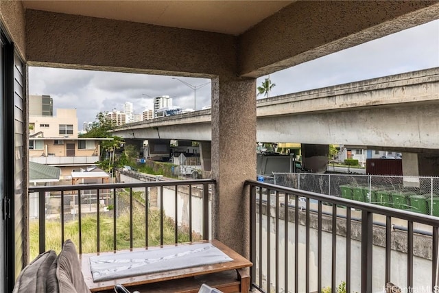 view of balcony