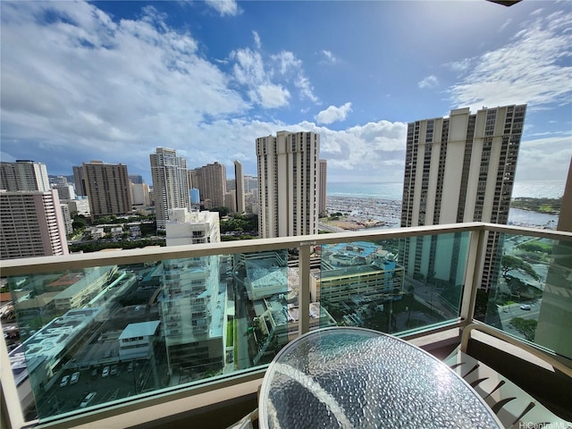 410 Atkinson Dr Unit 2418, Honolulu, HI 96814 - balcony with a water view and a city view