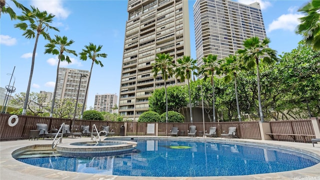 581 Kamoku St Unit 504, Honolulu, HI 96826 - community pool featuring a hot tub