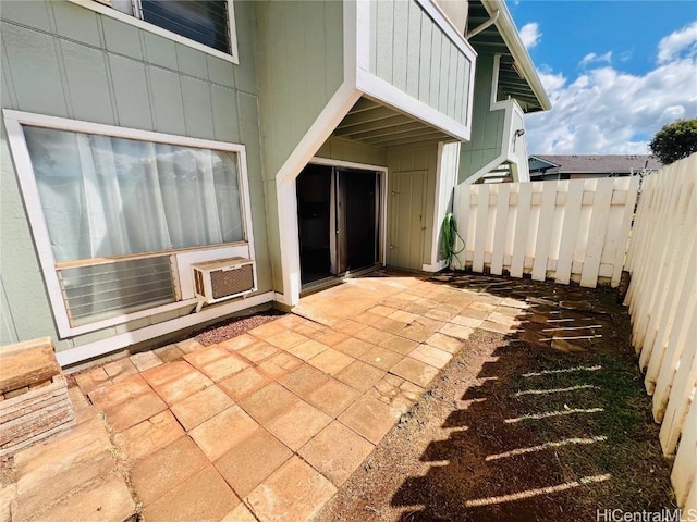 view of patio with fence