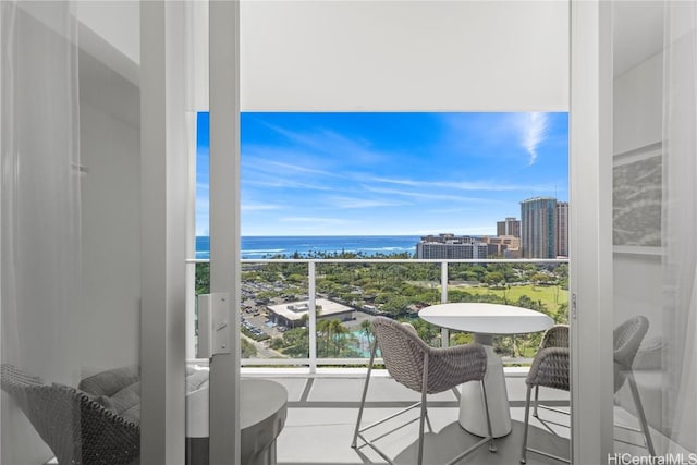 383 Kalaimoku St Unit E2006, Honolulu, HI 96815 - balcony featuring a city view and a water view