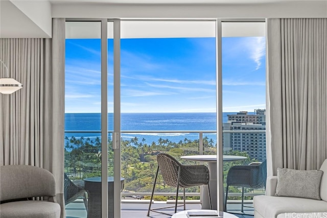 383 Kalaimoku St Unit E2006, Honolulu, HI 96815 - balcony with a water view