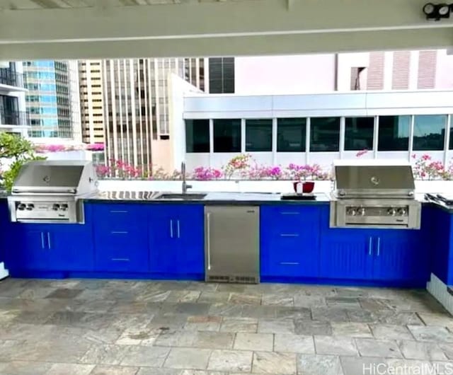 225 Queen St Unit 14A, Honolulu, HI 96813 - exterior space featuring area for grilling, a sink, and exterior kitchen