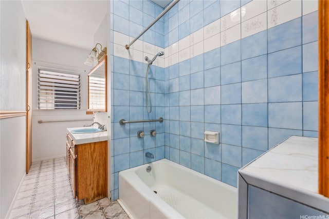 2712 Pulena Pl, Honolulu, HI 96822 - full bath featuring shower / bathtub combination, vanity, and baseboards