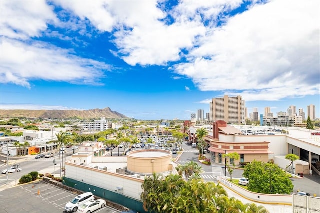 view of city with a mountain view