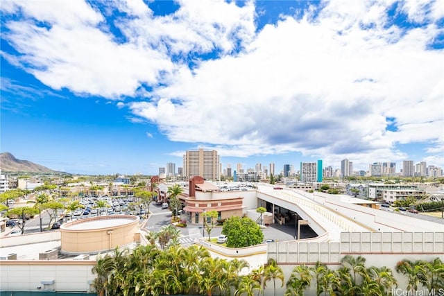 exterior space with a city view