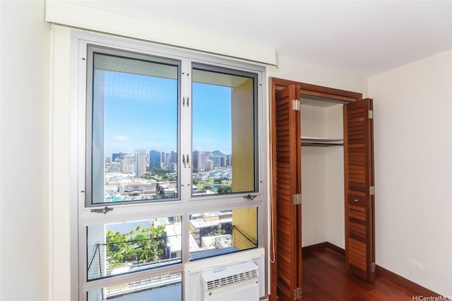 1350 Ala Moana Blvd Unit 3012, Honolulu, HI 96814 - bedroom featuring dark wood finished floors and a closet
