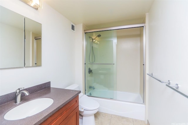 1350 Ala Moana Blvd Unit 3012, Honolulu, HI 96814 - full bath featuring toilet, vanity, tile patterned flooring, and enclosed tub / shower combo
