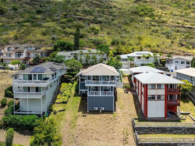 bird's eye view featuring a residential view