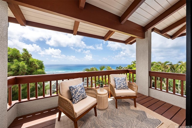 145 Maono Pl, Honolulu, HI 96821 - balcony featuring a water view
