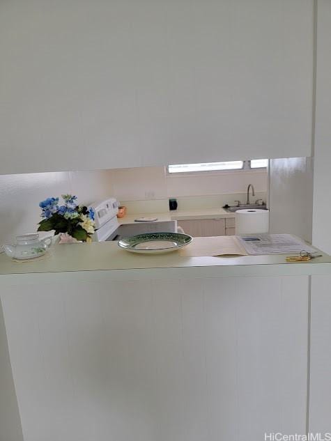 interior details featuring a sink