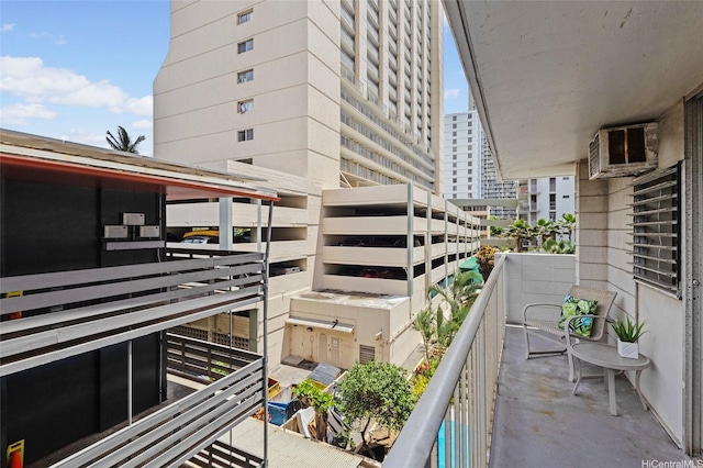balcony featuring a city view