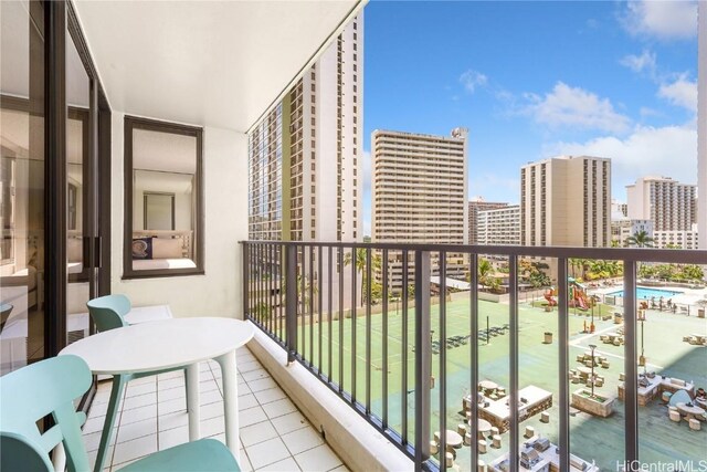 201 Ohua Ave Unit 908, Honolulu, HI 96815 - balcony with a city view