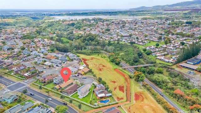 bird's eye view with a residential view